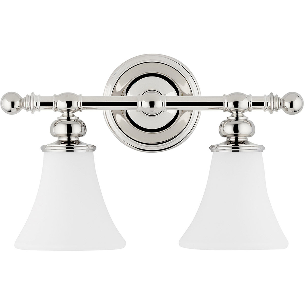 Weston 2 Light 16 inch Polished Nickel Bath and Vanity Wall Light