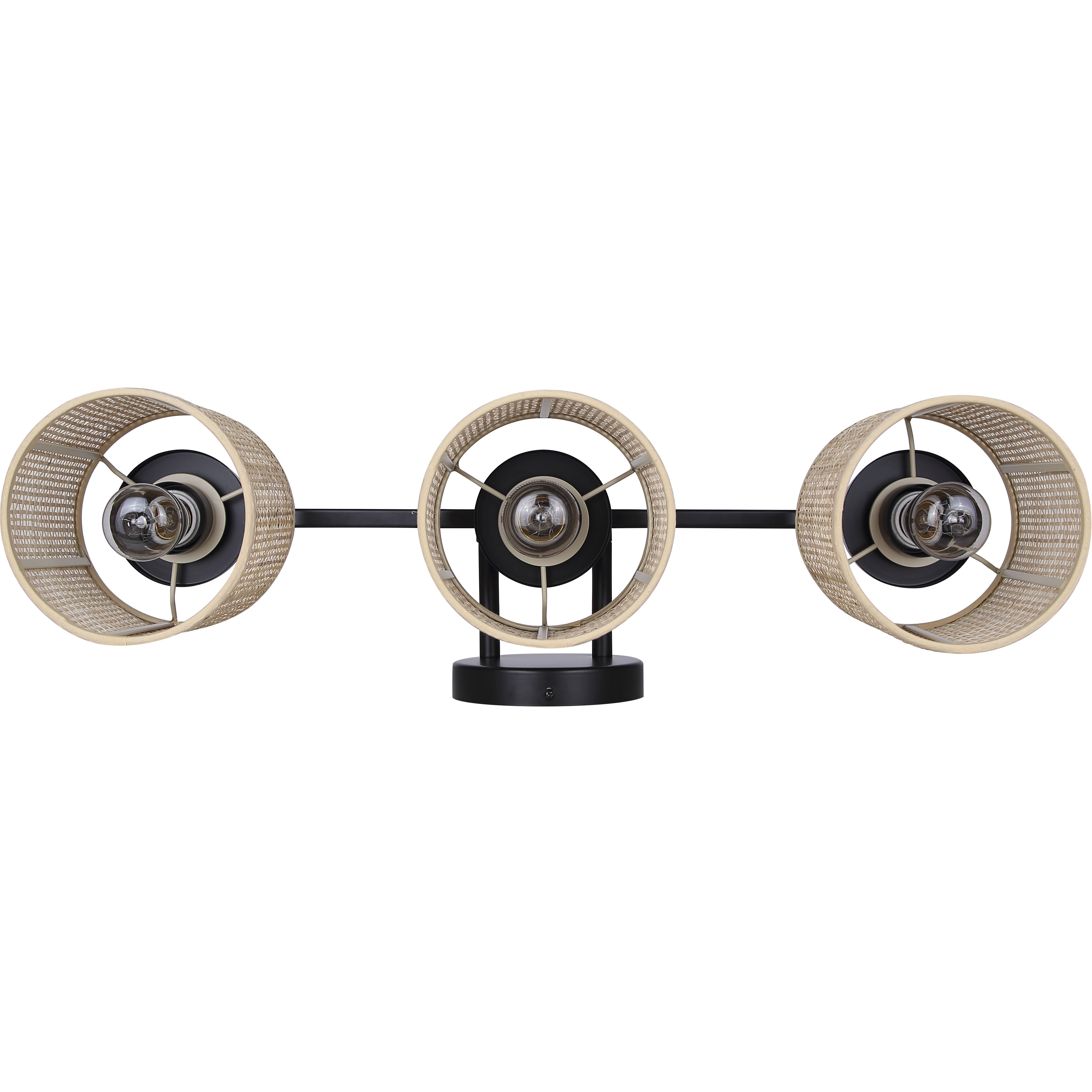 Meadow 3 Light 25.25 inch Black Vanity Light Wall Light