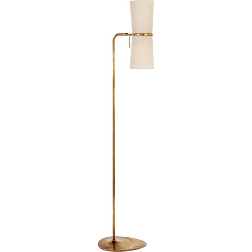 AERIN Clarkson 58.25 inch 40.00 watt Hand-Rubbed Antique Brass Floor Lamp Portable Light