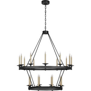 Chapman & Myers Launceton 20 Light 43.25 inch Bronze Two Tiered Chandelier Ceiling Light, Large