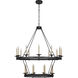 Chapman & Myers Launceton 20 Light 43.25 inch Bronze Two Tiered Chandelier Ceiling Light, Large