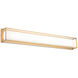 Thornstone LED 30 inch Aged Gold Brass Wall Sconce Wall Light