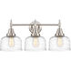 Caden LED 26 inch Satin Nickel Bath Vanity Light Wall Light