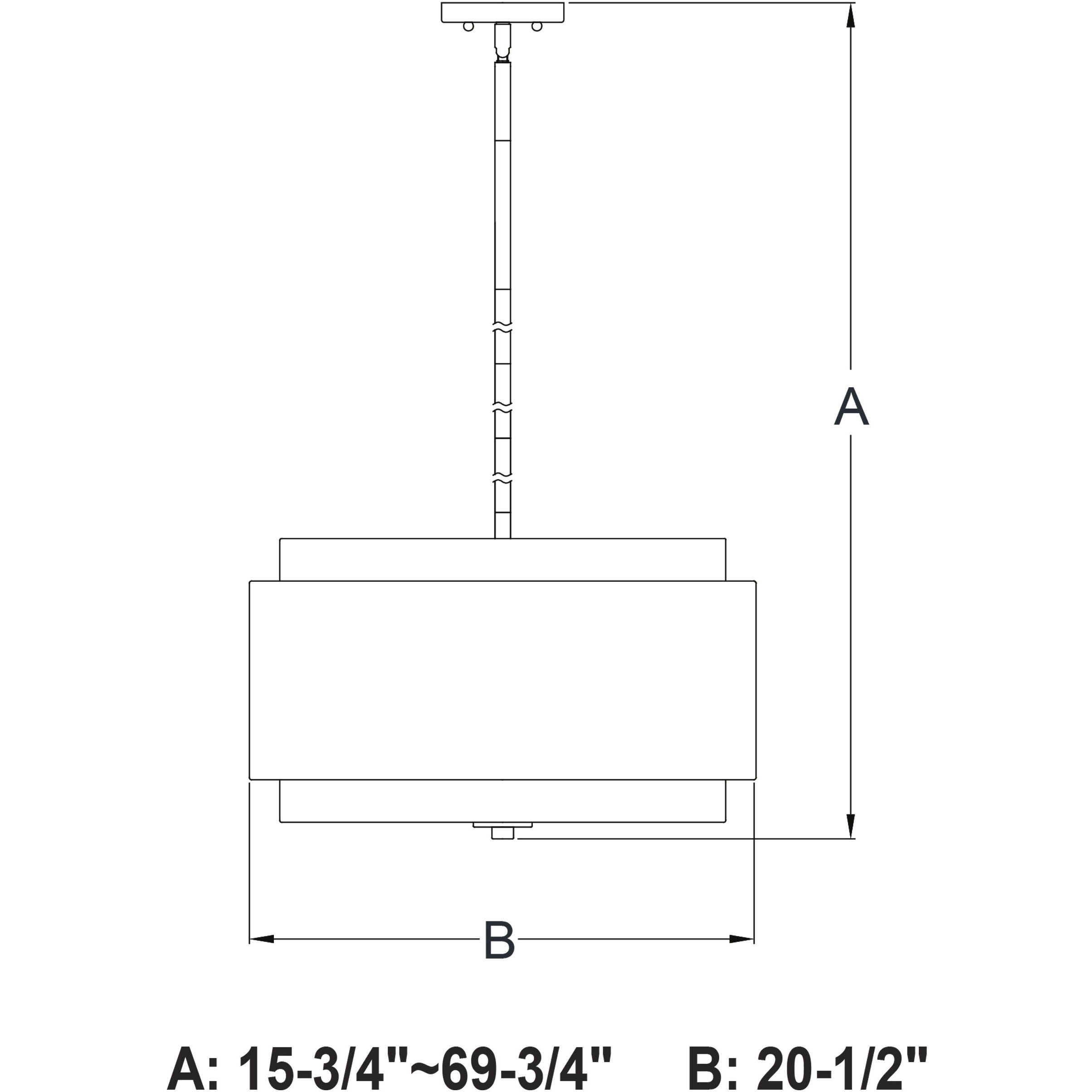 Burnaby LED 20.5 inch Black Pendant Ceiling Light