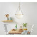 Collins 1 Light 20 inch Heritage Brass Chandelier Ceiling Light