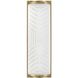 Lisa McDennon Devon LED 4.75 inch Lacquered Brass Bath Light Wall Light in Etched Opal, 20W, 2900K, Linear, Sconce