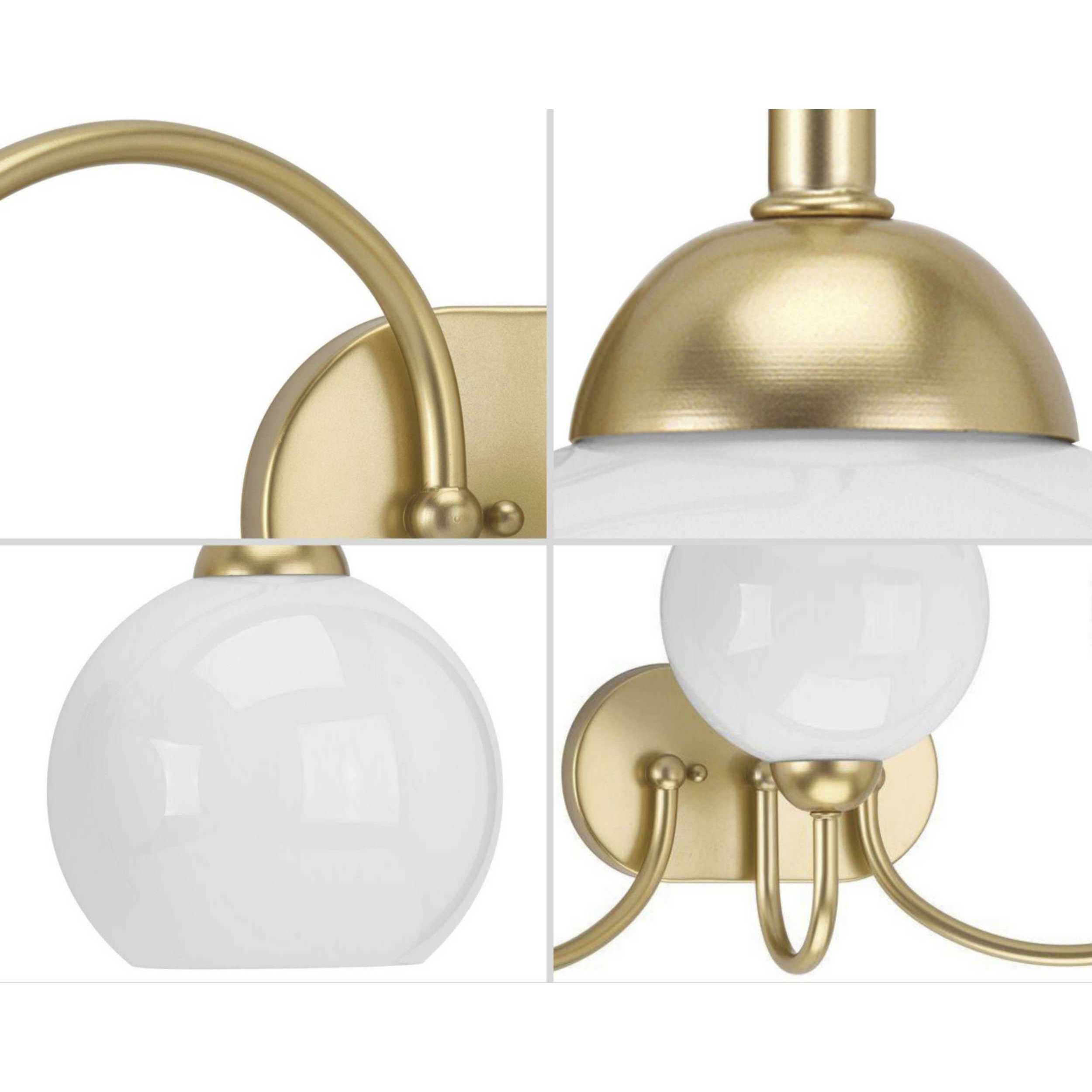 Carisa 3 Light 25 inch Vintage Gold Bath Vanity Wall Light
