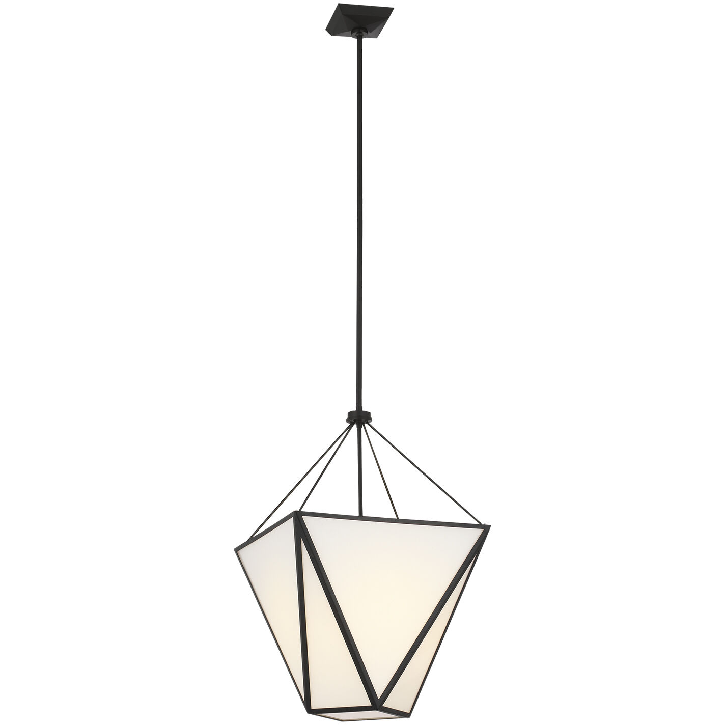 Julie Neill Lorino LED 17 inch Modern Iron Tapered Lantern Pendant Ceiling Light