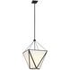Julie Neill Lorino LED 17 inch Modern Iron Tapered Lantern Pendant Ceiling Light
