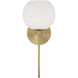 Ansley 1 Light 6.5 inch Aged Brass Sconce Wall Light