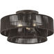 Florell 3 Light 18 inch English Bronze Semi Flush Mount Ceiling Light, Large