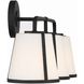 Fulton Bath Vanity Light Wall Light in Black, White