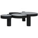 Trypo 68 X 42 inch Matte Black Coffee Table