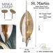 Saint Martin 8 Light 18 inch Ashen Gold Pendant Ceiling Light