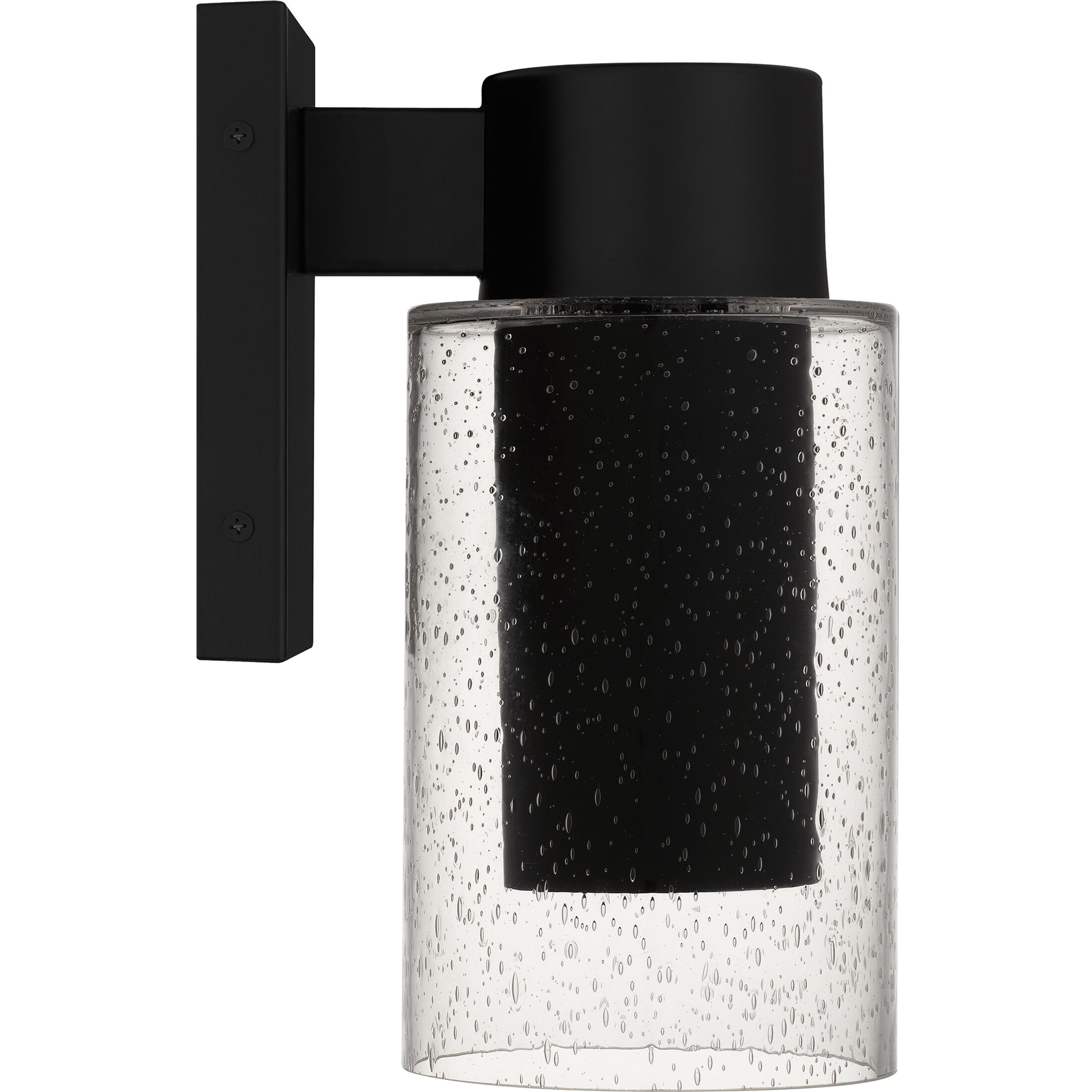 Sawyer LED 10 inch Matte Black Outdoor Wall Lantern, Small