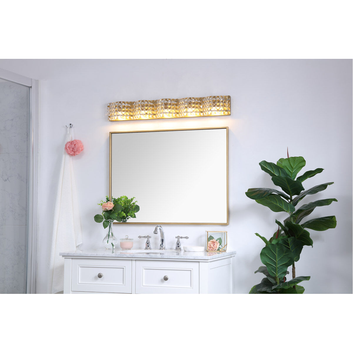 Schuyler 5 Light 34 inch Brass Wall sconce Wall Light