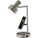 Rowe 19 inch 60.00 watt Brushed Steel Supercharger Desk Lamp Portable Light