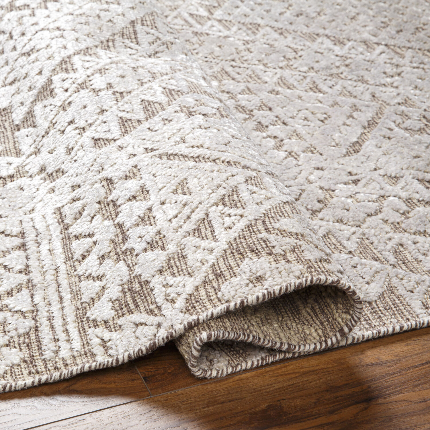 Amina 120 X 96 inch Beige Rug, Rectangle