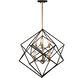Artistry LED 32 inch Matte Black and Harvest Brass Chandelier Ceiling Light