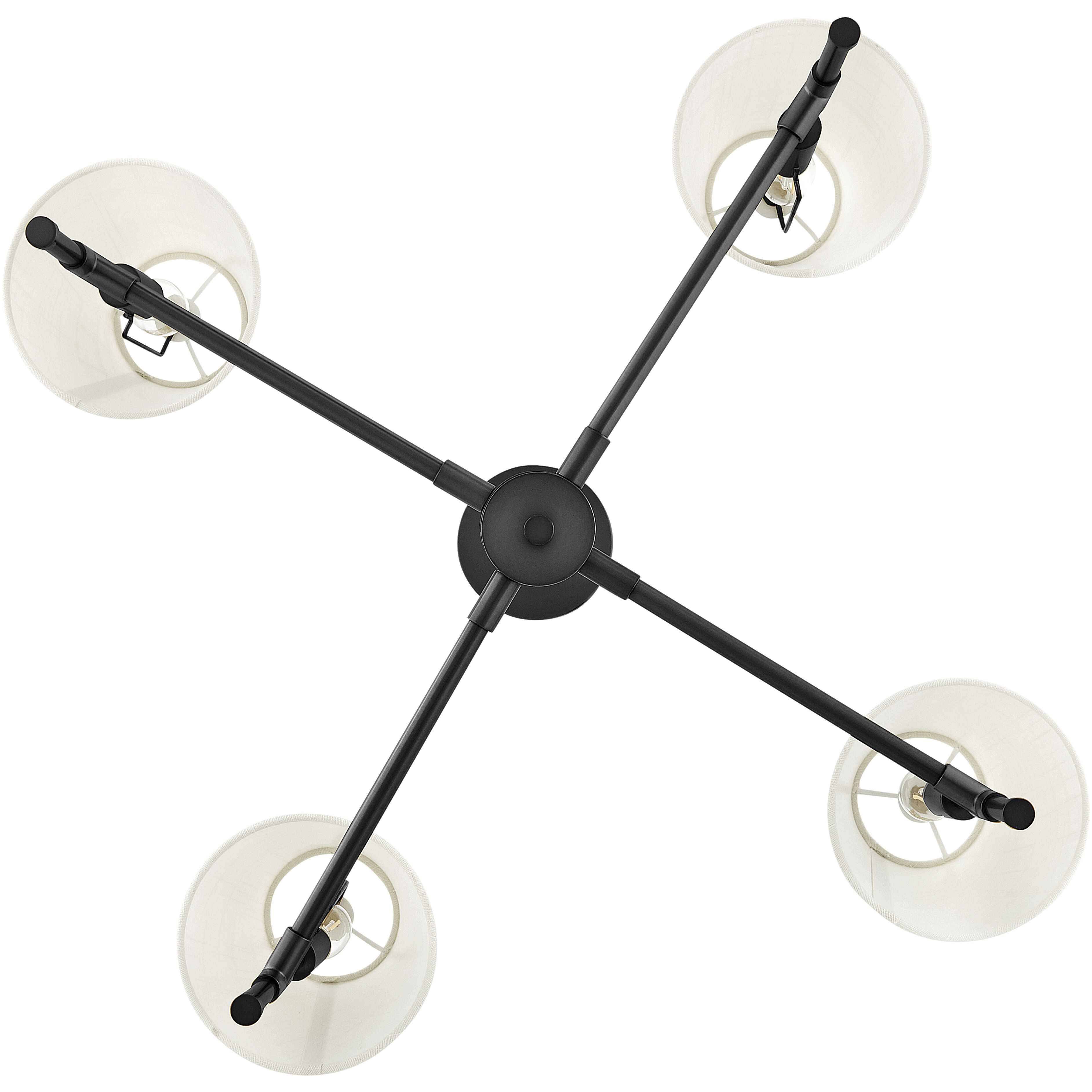 Beale 4 Light 28 inch Black Chandelier Ceiling Light