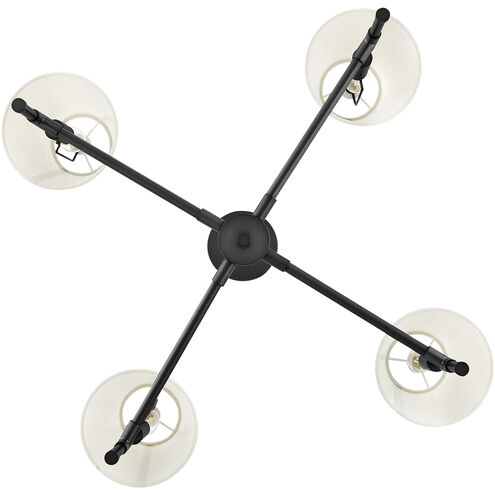 Beale 4 Light 28 inch Black Chandelier Ceiling Light