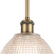 Ballston Arietta LED 8 inch Brushed Brass Pendant Ceiling Light, Ballston