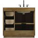 Chase 36 X 34 inch Linen Oak Bathroom Vanity Cabinet