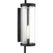 C&M by Chapman & Myers Eastham 1 Light 24 inch Textured Black Outdoor Wall Lantern