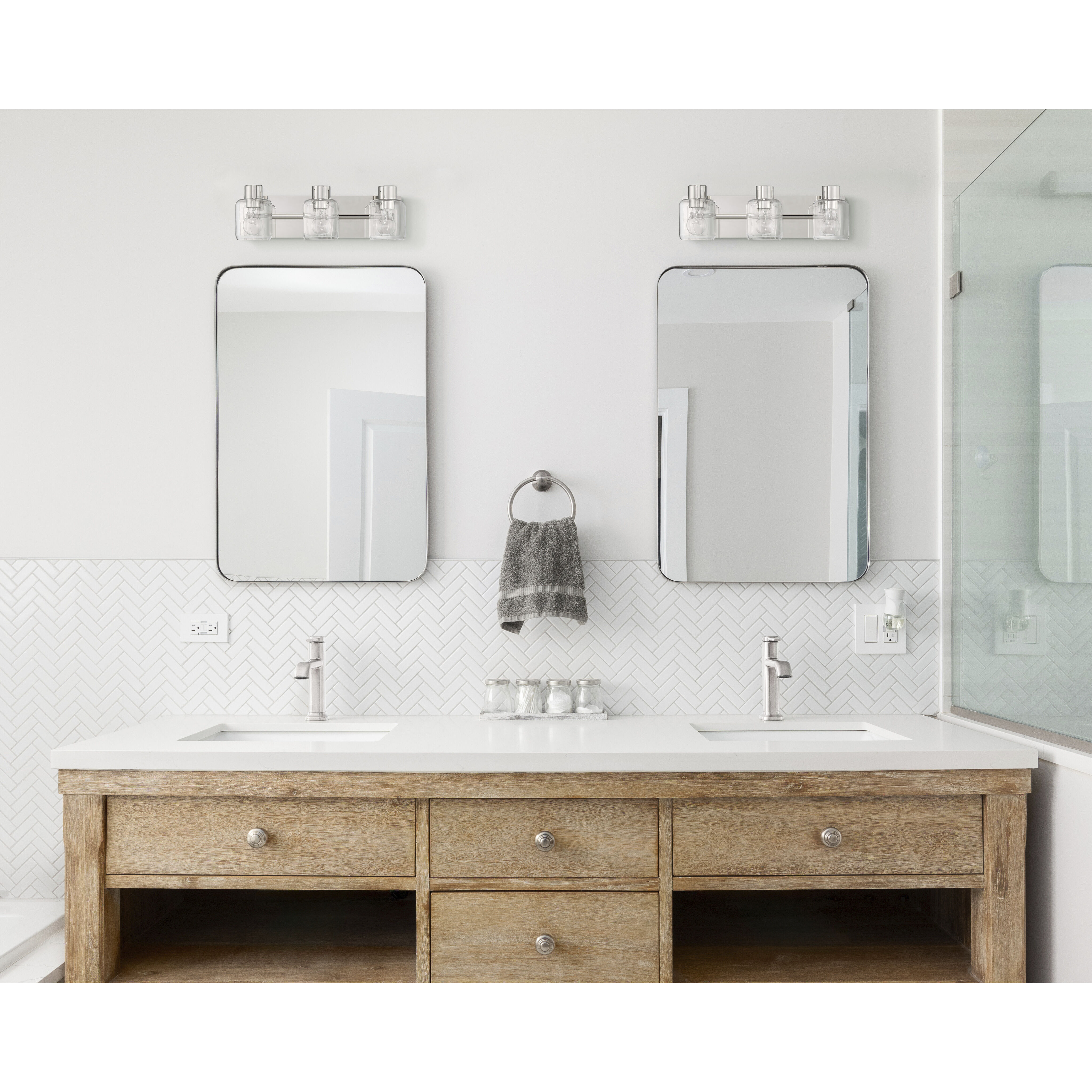 Rori 3 Light 20.25 inch Polished Nickel Vanity Light Wall Light