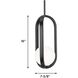 Milan LED 7.38 inch Black Pendant Ceiling Light