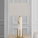 Thomas O'Brien Gironde 31.25 inch 15 watt Alabaster and Hand-Rubbed Antique Brass Table Lamp Portable Light, Large