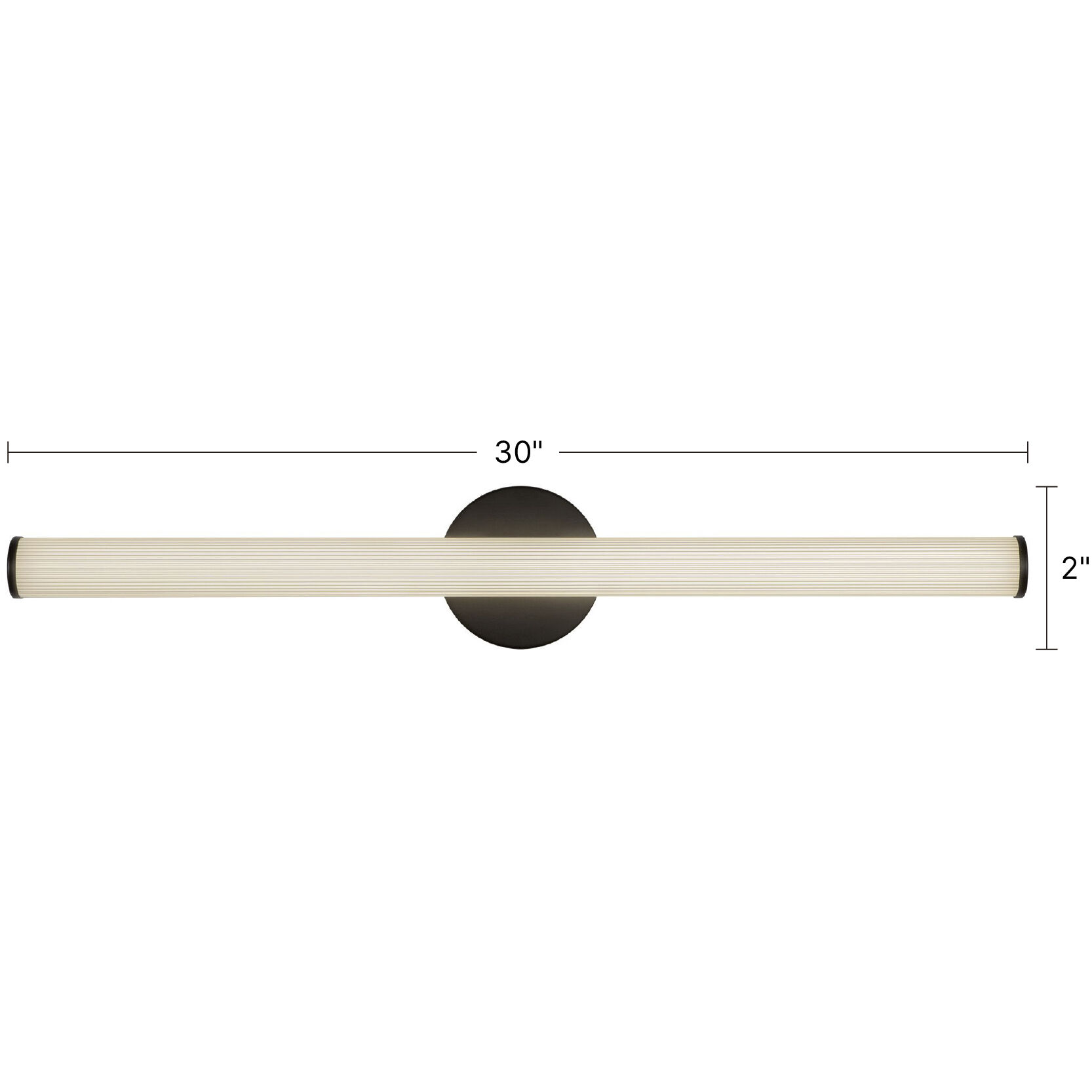 Vire 2 inch Brushed Nickel ADA Wall Sconce Wall Light