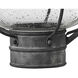 Cape Cod Outdoor Wall Mount Lantern in Aged Zinc, Medium
