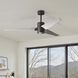 Atlas Super Janet 60 inch Textured Bronze with Barn Wood Tone Blades Ceiling Fan, Paddle Fan
