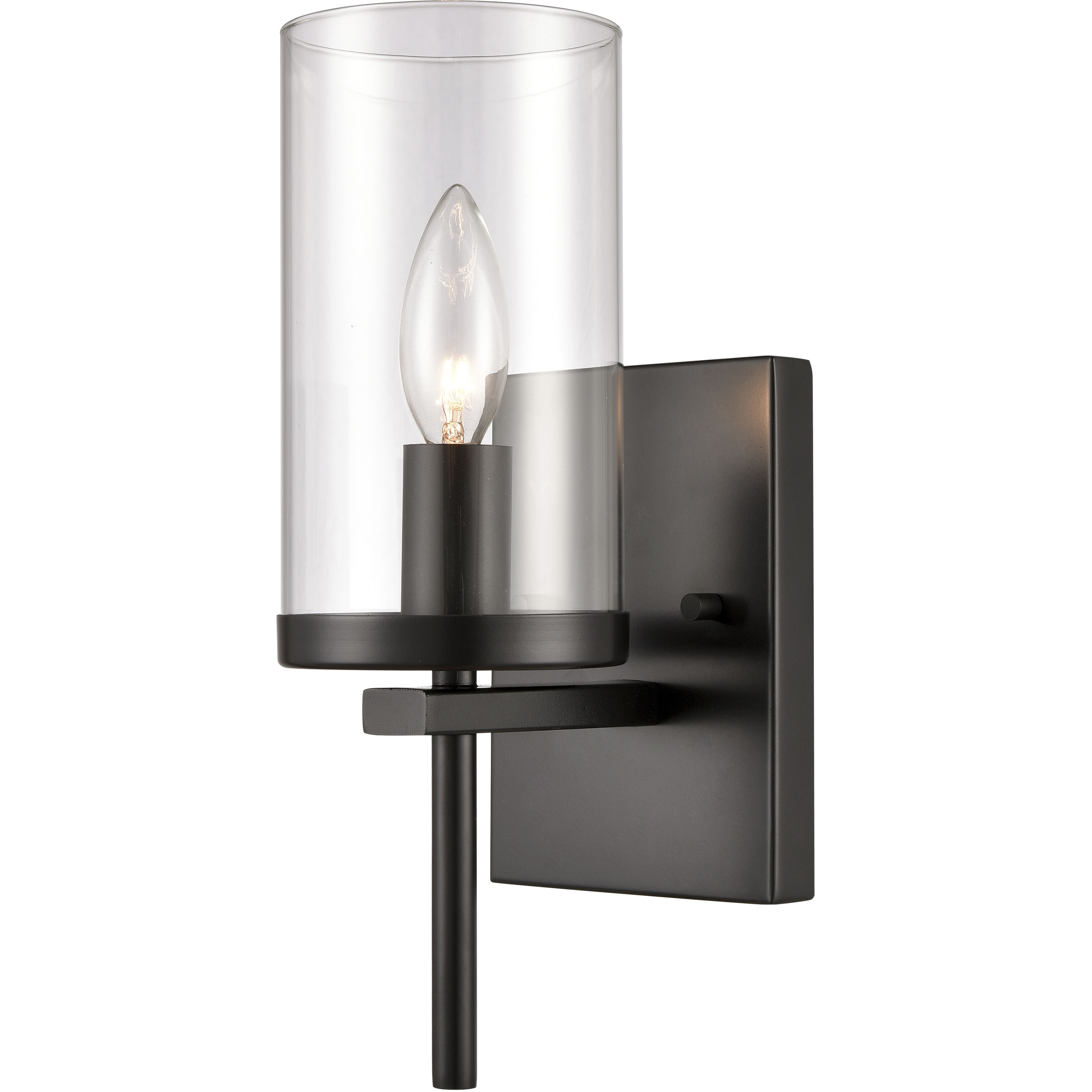Oakland Sconce Wall Light in Black