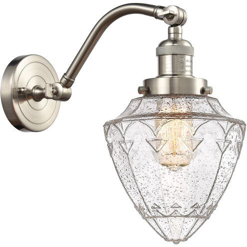 Franklin Restoration Bullet 1 Light 7 inch Brushed Satin Nickel Sconce Wall Light