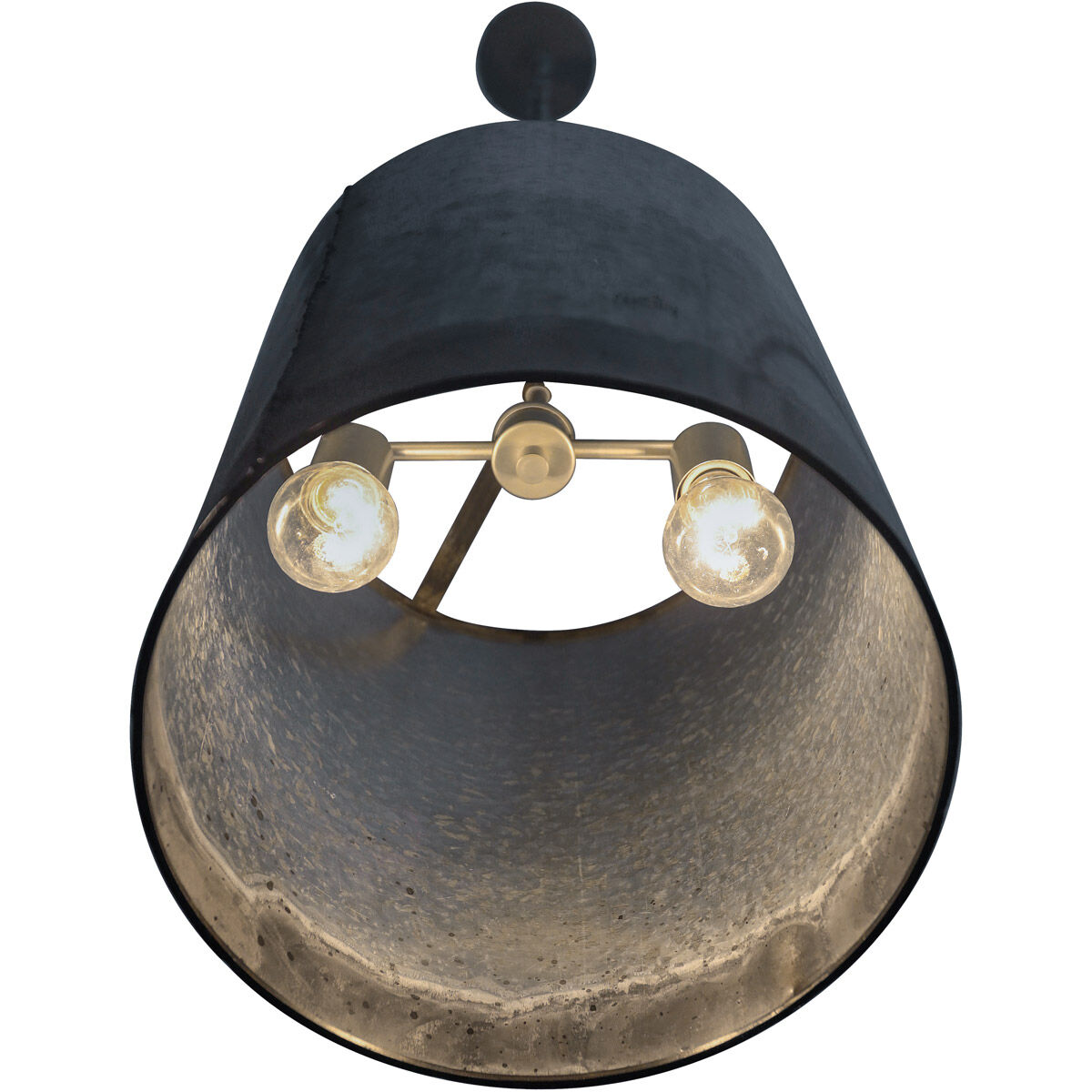 Cannery 2 Light 12 inch Ombre Galvanized Pendant Ceiling Light