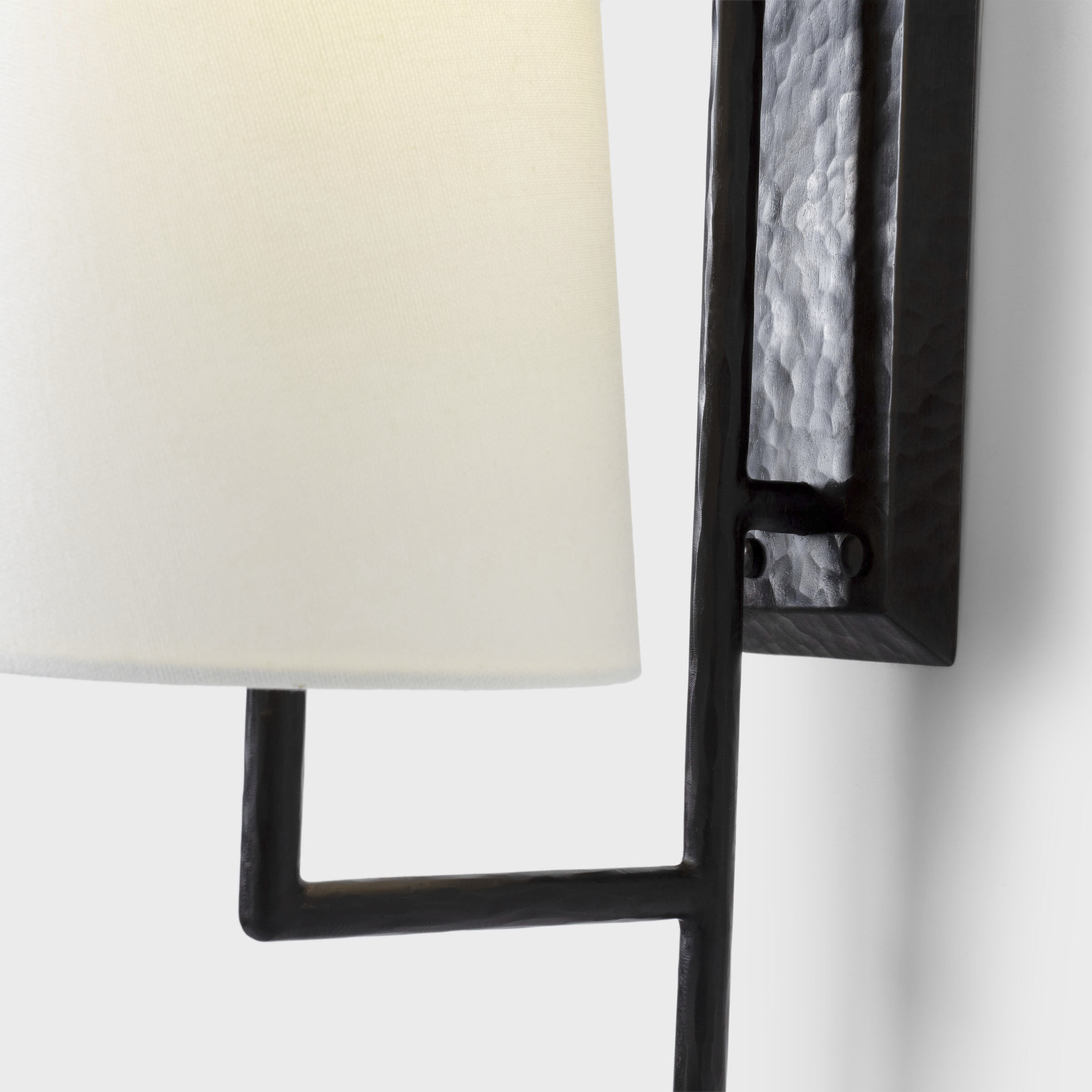 Chapman & Myers Ashton LED 6 inch Aged Iron Single Sculpted Sconce Wall Light, Large