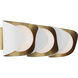 Flare 3 Light 24 inch Sand White Vanity Light Wall Light