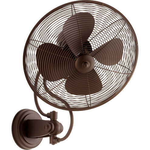 Piazza 22.25 inch Oiled Bronze Outdoor Wall Fan