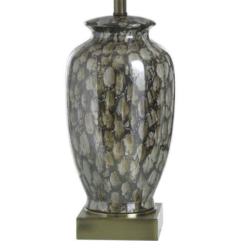 Reactive Glaze 31 inch 150.00 watt Speckled Brown Table Lamp Portable Light