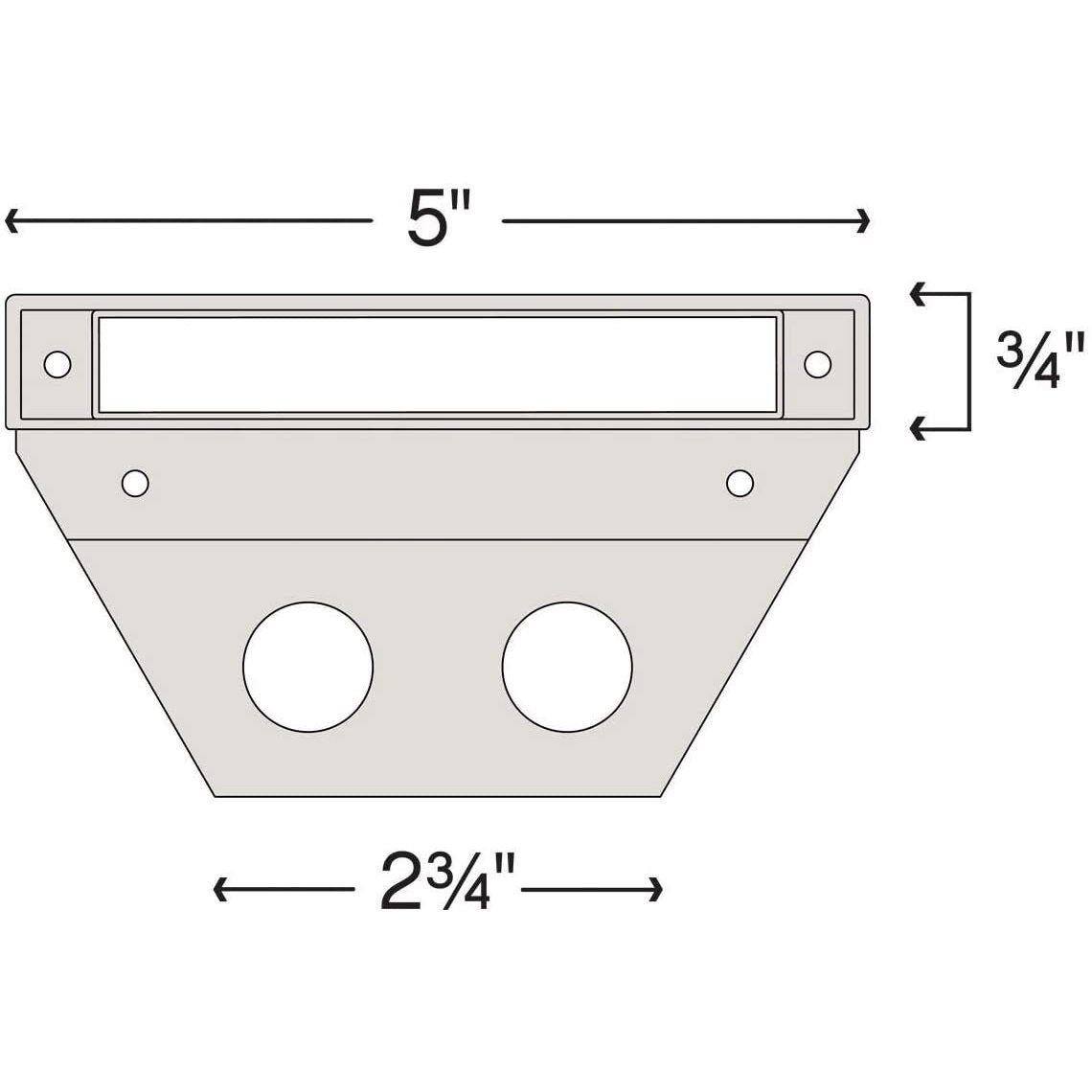Nuvi 12v 1.90 watt Titanium Landscape Deck Sconce