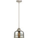 Nouveau 2 Bell 1 Light 8.00 inch Mini Pendant