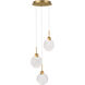 Briselle LED 10 inch Legacy Brass Pendant Ceiling Light