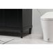 Bennett 72 X 21 X 35 inch Black Vanity Sink Set