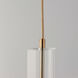 Torch LED 28 inch Satin Brass Linear Pendant Ceiling Light