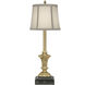 Ellie 27 inch Artisan Brass Buffet Lamp Portable Light