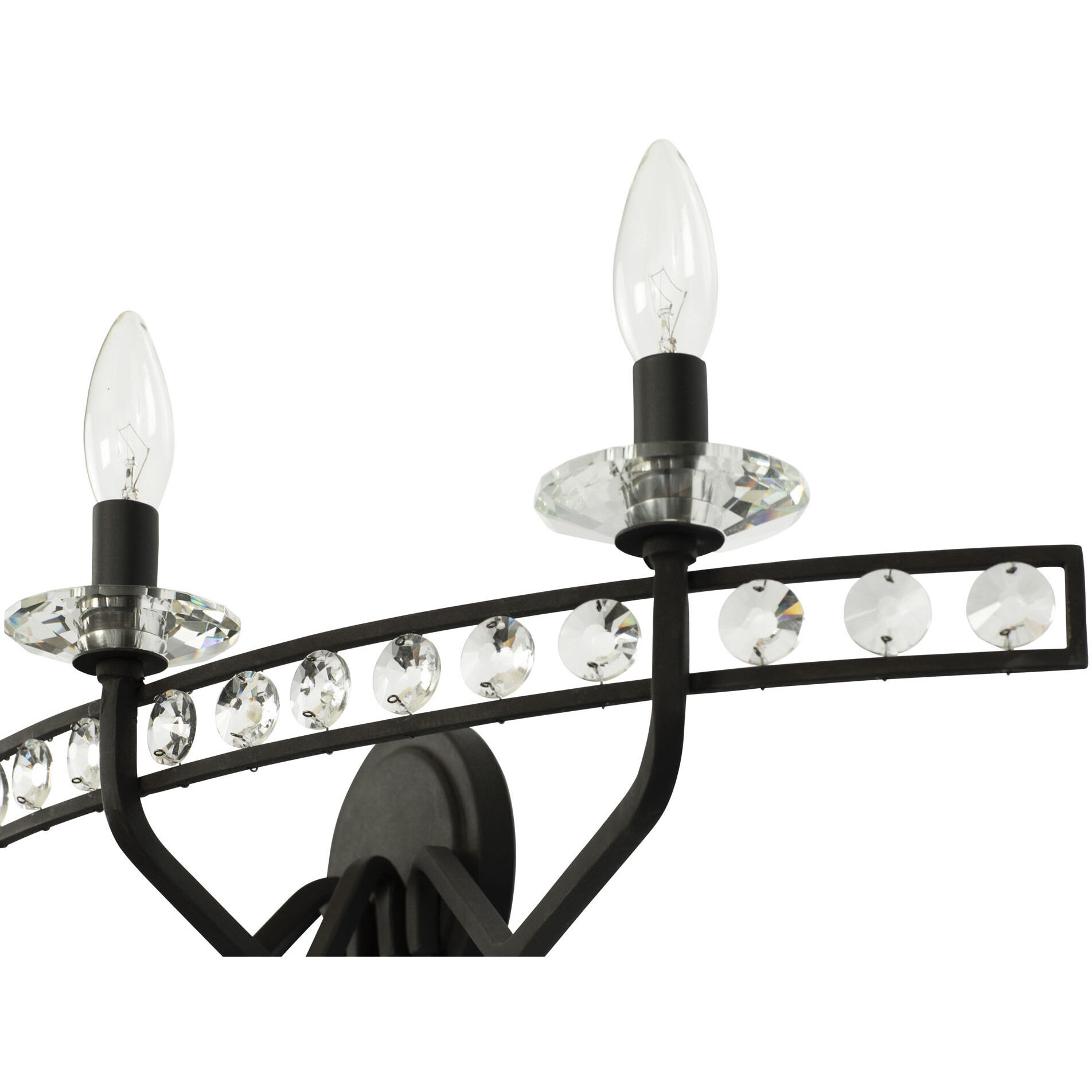 Monroe 4 Light 31 inch Carbon Bath Vanity Wall Light