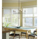 Vela 5 Light 30.3 inch Dark Smoke Chandelier Ceiling Light in Clear