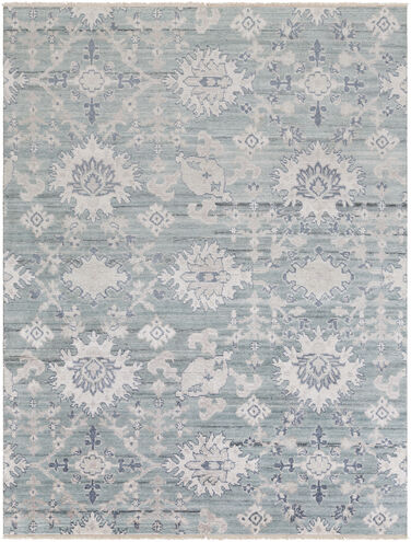 Kushal 144 X 106 inch Pale Blue Rug in 9 X 12, Rectangle
